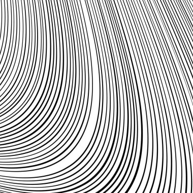 Siyah ve beyaz dalga şerit optik arka plan