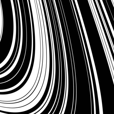 Siyah ve beyaz dalga şerit optik arka plan