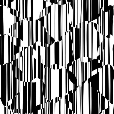 Rasgele kaotik satırları soyut geometrik desen