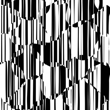 Rasgele kaotik satırları soyut geometrik desen