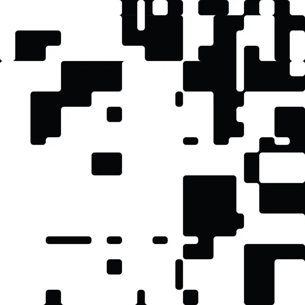 Μαύρο και άσπρο αφηρημένο στρογγυλεμένα ορθογώνια γραφιστικής τέχνης — Διανυσματικό Αρχείο