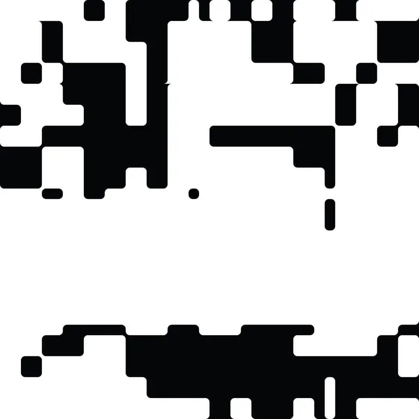Μαύρο και άσπρο αφηρημένο στρογγυλεμένα ορθογώνια γραφιστικής τέχνης — Διανυσματικό Αρχείο