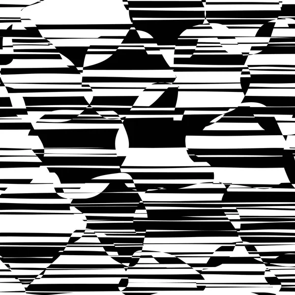 Conception de lignes abstraites Black and White Stripes Vector — Image vectorielle