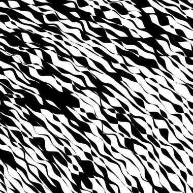 Siyah ve beyaz dalga şerit optik arka plan