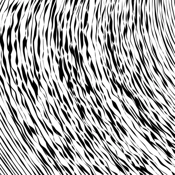 Svart och vit våg Stripe optiska abstrakt bakgrund — Stock vektor