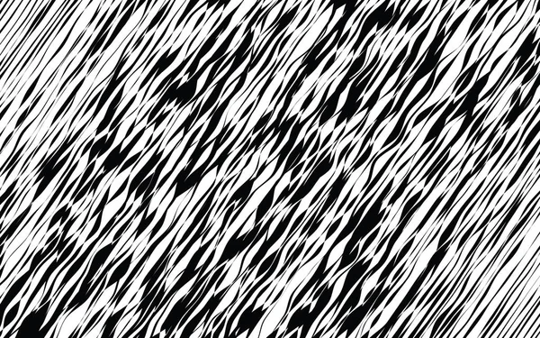 Black and White Wave Stripe Optical Abstract Background — Stock Vector