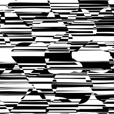 Özet satırları tasarım siyah ve beyaz çizgili vektör