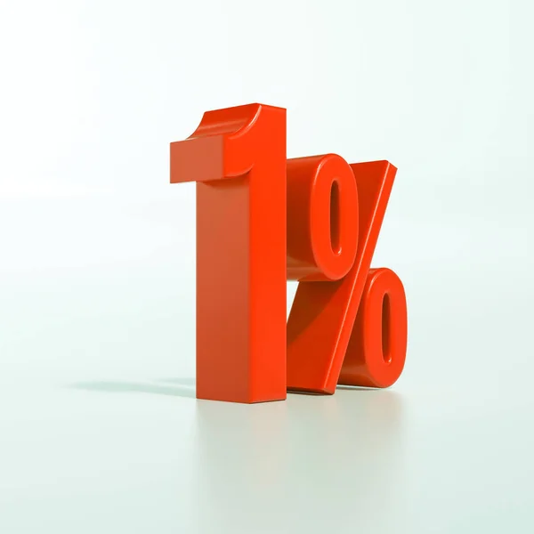 3d Percent Sign — Stock Photo, Image