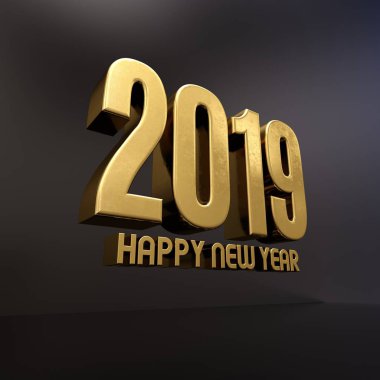 Altın mutlu yeni yıl 2019 metin 
