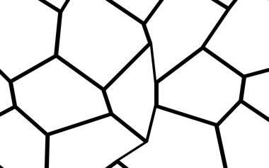 Siyah ve beyaz düzensiz mozaik şablonu