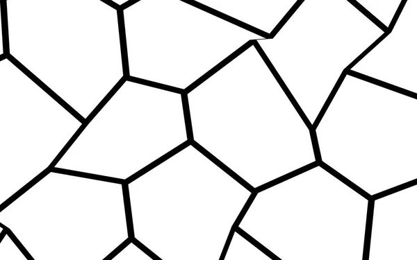 Modello mosaico irregolare in bianco e nero — Vettoriale Stock