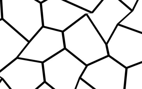 Plantilla de mosaico irregular en blanco y negro — Vector de stock