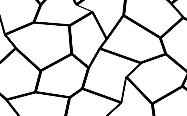 Czarno-białe nieregularne mozaika szablonu — Wektor stockowy