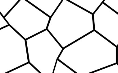 Siyah ve beyaz düzensiz mozaik şablonu