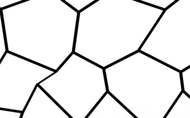 Siyah ve beyaz düzensiz mozaik şablonu