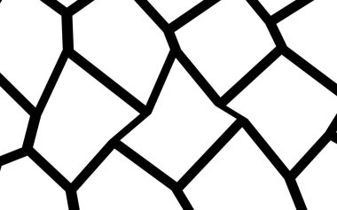 Siyah ve beyaz düzensiz mozaik şablonu