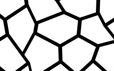 Siyah ve beyaz düzensiz mozaik şablonu