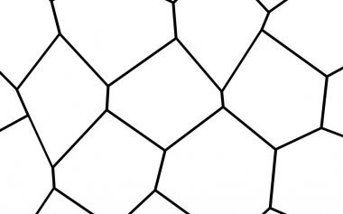 Siyah ve beyaz düzensiz mozaik şablonu