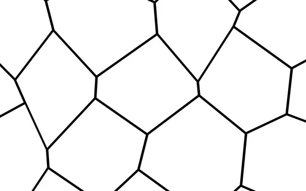 Plantilla de mosaico irregular en blanco y negro — Vector de stock