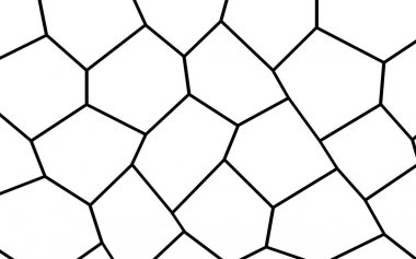 Siyah ve beyaz düzensiz mozaik şablonu