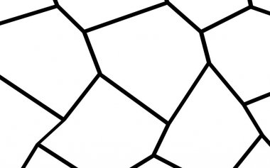 Siyah ve beyaz düzensiz mozaik şablonu