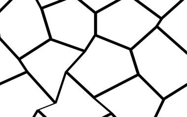 Siyah ve beyaz düzensiz mozaik şablonu