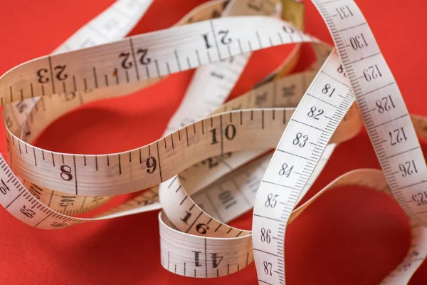 Close Up Tailor Measuring Tape — Stock Photo, Image