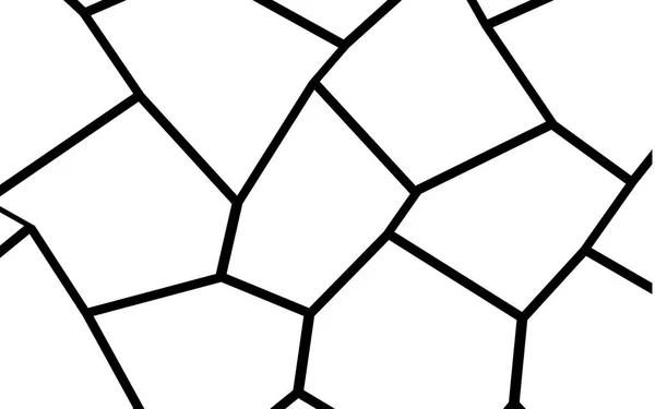 Plantilla de mosaico irregular en blanco y negro — Vector de stock