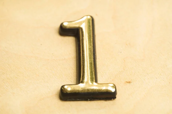 Number One Lettering