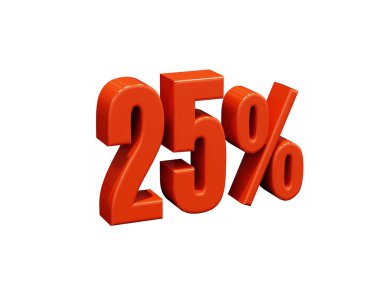 yüzde 25'i işaret