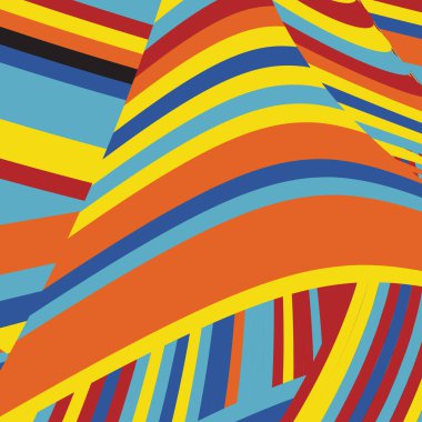 Zebra desenli soyut Pop