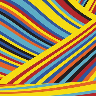 Zebra desenli soyut Pop