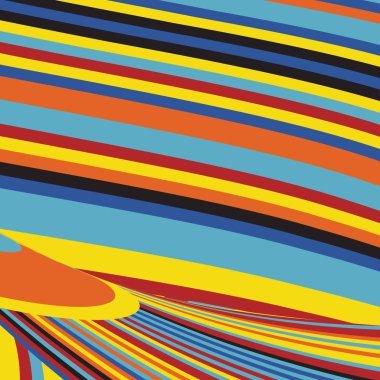 Zebra desenli soyut Pop