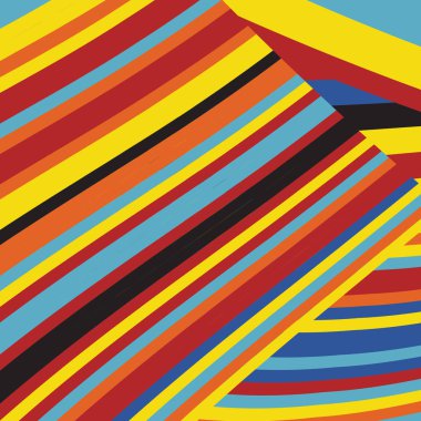 Zebra desenli soyut Pop