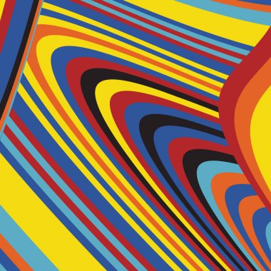 Zebra desenli soyut Pop