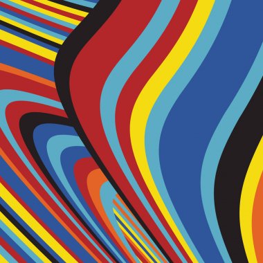 Zebra desenli soyut Pop