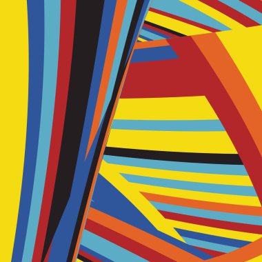 Zebra desenli soyut Pop