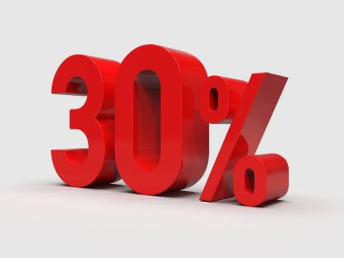 3d Hazırlama: Kırmızı% 30 İndirim Arkaplanda 3d İmza, Özel Teklif% 30 İndirim, Yüzde 30 İndirim, Yüzde 30 Harf Satış Sembolü, Özel Teklif Etiketi, Etiket, Etiket