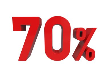 İzole edilmiş% 70 İndirim 3d İşareti, Özel Teklif% 70 İndirim Etiketi,% 70 İndirim,% 70 İndirim,% 70 Harf Satış Sembolü, Özel Teklif Etiketi, Etiket, Etiket