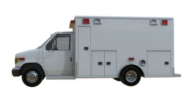 Ambulans beyaz kamyonu izole edildi.