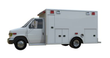 Ambulans beyaz kamyonu izole edildi.