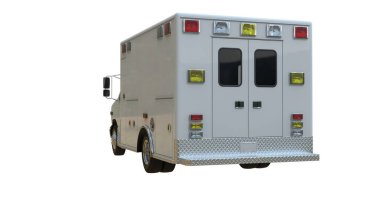 Ambulans beyaz kamyonu izole edildi.