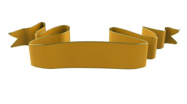 3D Gerçekçi Retro Ribbon Dekoratif Sancak Beyaz Arkaplanda İzole Edildi, Kaset veya Yıldız İşareti İllüstrasyonu, Yıldönümü Boş Eski Simge Simgesi, Bilgi Şablonu, Mutlu Noel Kurdelesi