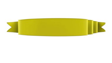 3D Gerçekçi Retro Ribbon Dekoratif Sancak Beyaz Arkaplanda İzole Edildi, Kaset veya Yıldız İşareti İllüstrasyonu, Yıldönümü Boş Eski Simge Simgesi, Bilgi Şablonu, Mutlu Noel Kurdelesi