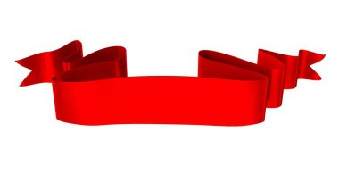 3D Gerçekçi Retro Ribbon Dekoratif Sancak Beyaz Arkaplanda İzole Edildi, Kaset veya Yıldız İşareti İllüstrasyonu, Yıldönümü Boş Eski Simge Simgesi, Bilgi Şablonu, Mutlu Noel Kurdelesi