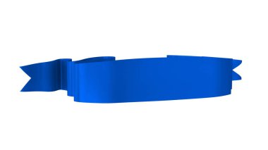 3D Gerçekçi Retro Ribbon Dekoratif Sancak Beyaz Arkaplanda İzole Edildi, Kaset veya Yıldız İşareti İllüstrasyonu, Yıldönümü Boş Eski Simge Simgesi, Bilgi Şablonu, Mutlu Noel Kurdelesi