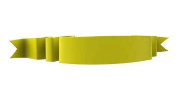 3D Gerçekçi Retro Ribbon Dekoratif Sancak Beyaz Arkaplanda İzole Edildi, Kaset veya Yıldız İşareti İllüstrasyonu, Yıldönümü Boş Eski Simge Simgesi, Bilgi Şablonu, Mutlu Noel Kurdelesi