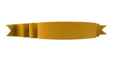 3D Gerçekçi Retro Ribbon Dekoratif Sancak Beyaz Arkaplanda İzole Edildi, Kaset veya Yıldız İşareti İllüstrasyonu, Yıldönümü Boş Eski Simge Simgesi, Bilgi Şablonu, Mutlu Noel Kurdelesi