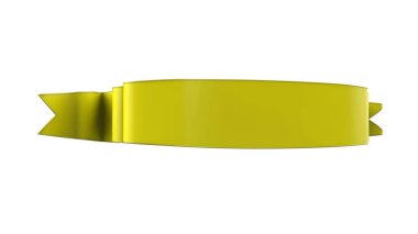 3D Gerçekçi Retro Ribbon Dekoratif Sancak Beyaz Arkaplanda İzole Edildi, Kaset veya Yıldız İşareti İllüstrasyonu, Yıldönümü Boş Eski Simge Simgesi, Bilgi Şablonu, Mutlu Noel Kurdelesi