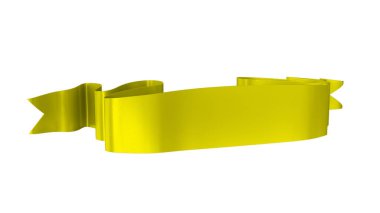 3D Gerçekçi Retro Ribbon Dekoratif Sancak Beyaz Arkaplanda İzole Edildi, Kaset veya Yıldız İşareti İllüstrasyonu, Yıldönümü Boş Eski Simge Simgesi, Bilgi Şablonu, Mutlu Noel Kurdelesi